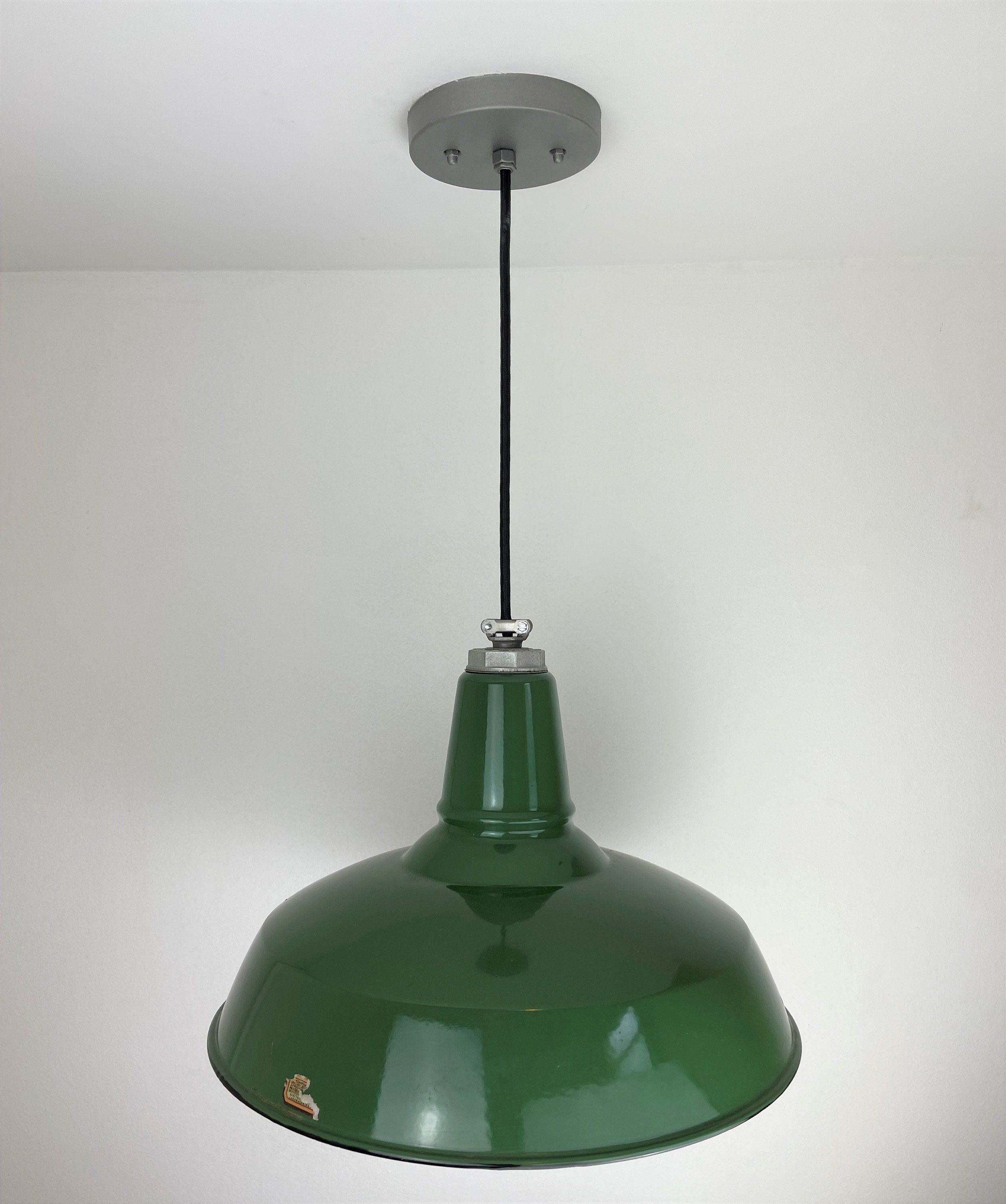 Factory Industrial Green Vintage Benjamin Barn/Factory Light - Large 16