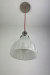 Antique 1920's Petit Off White Milk Glass 5 3/4" Shade now a beautiful Pendant Light