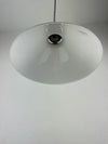 French Vianne 9 3/4" White Glass Shade with original Mouth Blown Sticker