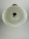 Antique 1920's Fluted Milk Glass 7 3/4" Shade - Now a beautiful Pendant Light