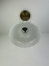 Pair of Antique Art Deco 1920's Off White Translucent Milk Glass 7 1/4 " Pendant Lights ***Note price for Pair***