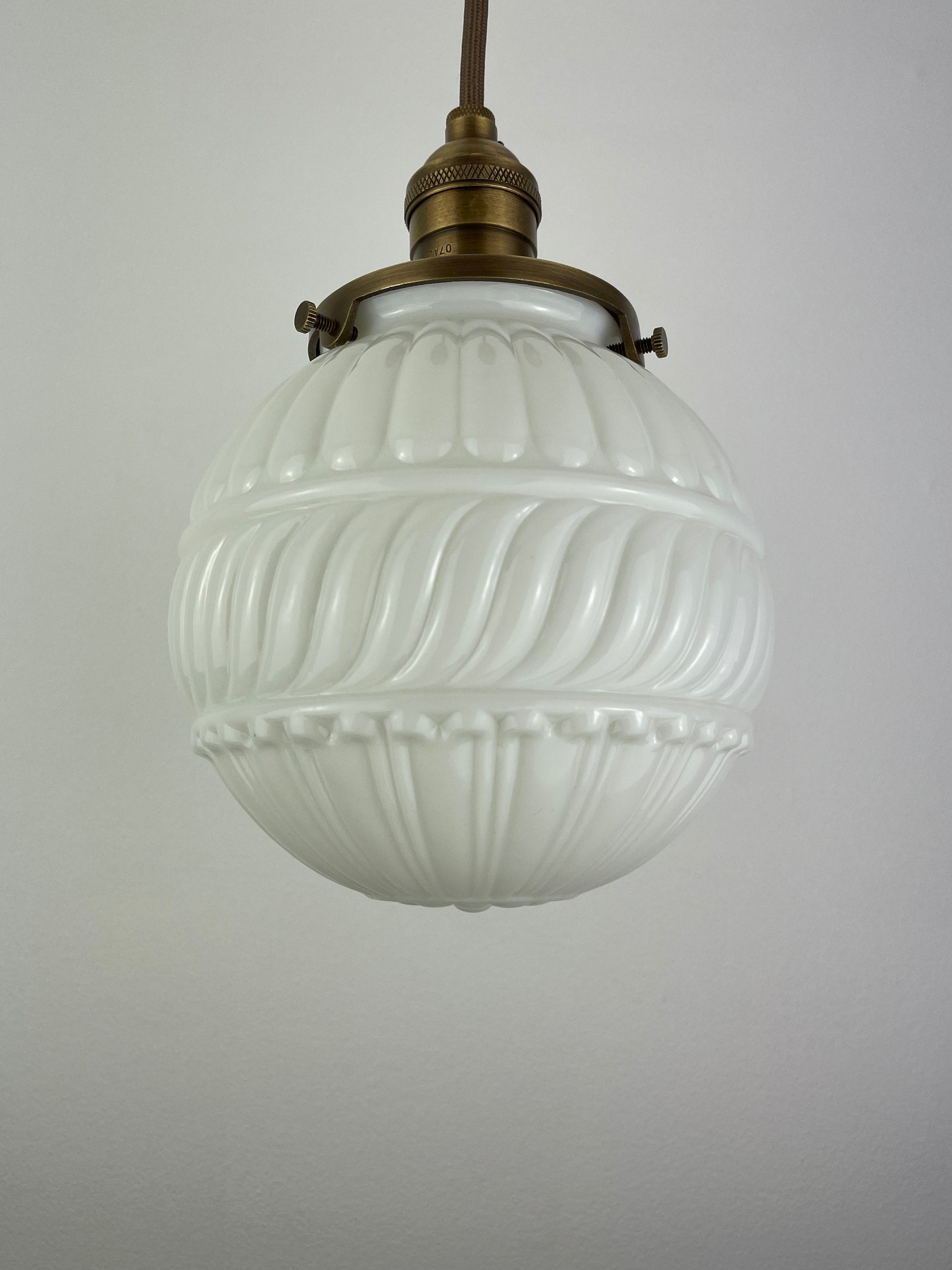 Art Nouveau Milk Glass 6 