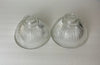 Vintage Pair of 6 1/2" Lancaster Glass Shades now two Sconces with Antique Brass Hardware ***Note Price is for the Pair***