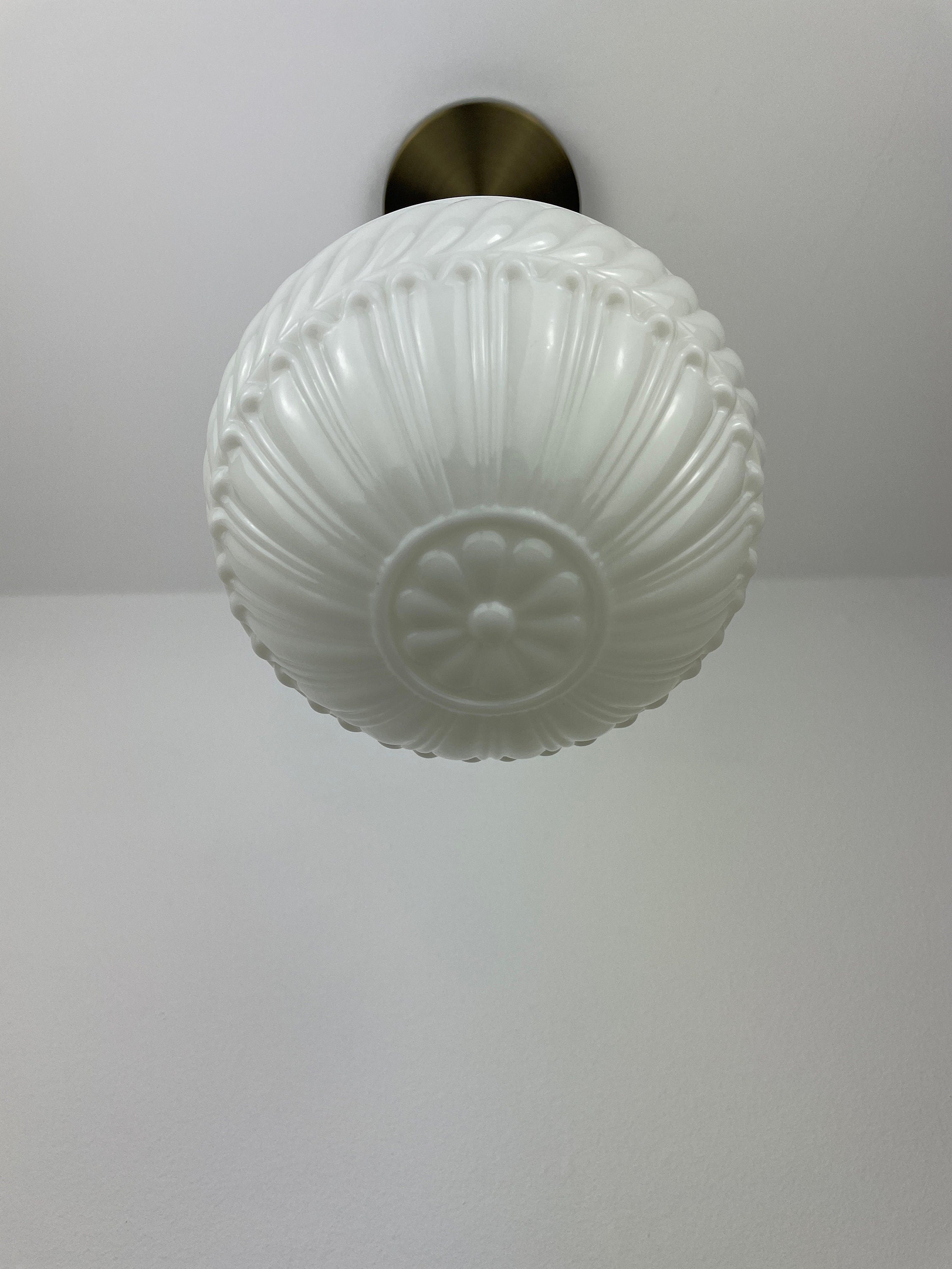 Art Nouveau Milk Glass 6 