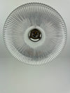 Antique Disc Holophane Prismatic Glass Shade 7 1/4" shade now a beautiful Pendant Light